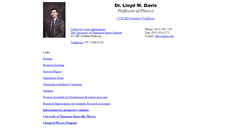 Desktop Screenshot of ldavis.utsi.edu